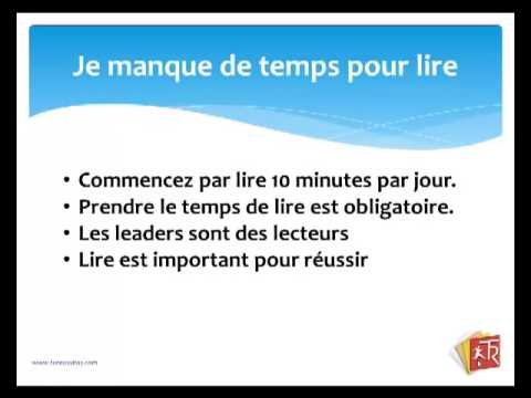Comment trouver du temps pour lire et vous cultivez ?