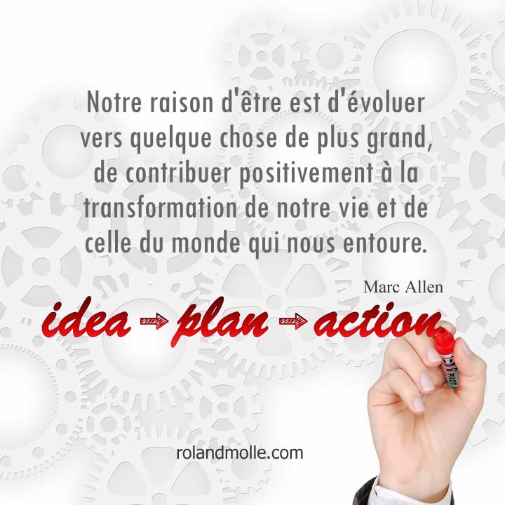 évoluer vers quelque chose de plus grand